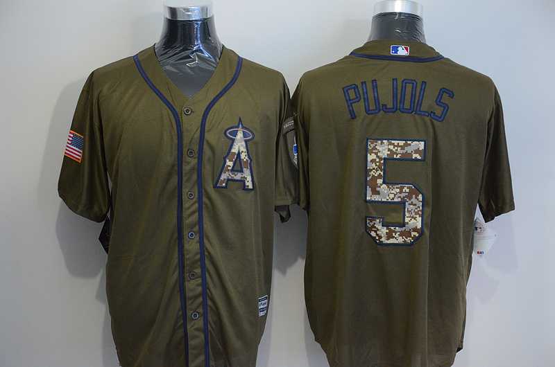 Los Angeles Angels Of Anaheim #5 Albert Pujols Green Salute to Service Stitched Baseball Jersey,We sell and wholesale Los Angeles Angels Of Anaheim #5 Albert Pujols Green Salute to Service Stitched Baseball Jersey on line form chian!